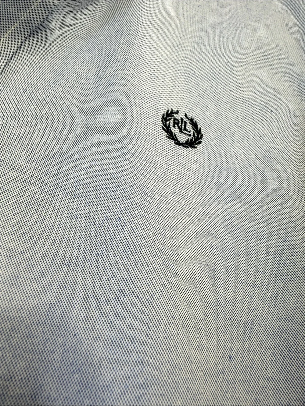 Lauren Ralph Lauren Boys Blue Oxford Button Down Shirt Size 14 Logo Cotton Blend